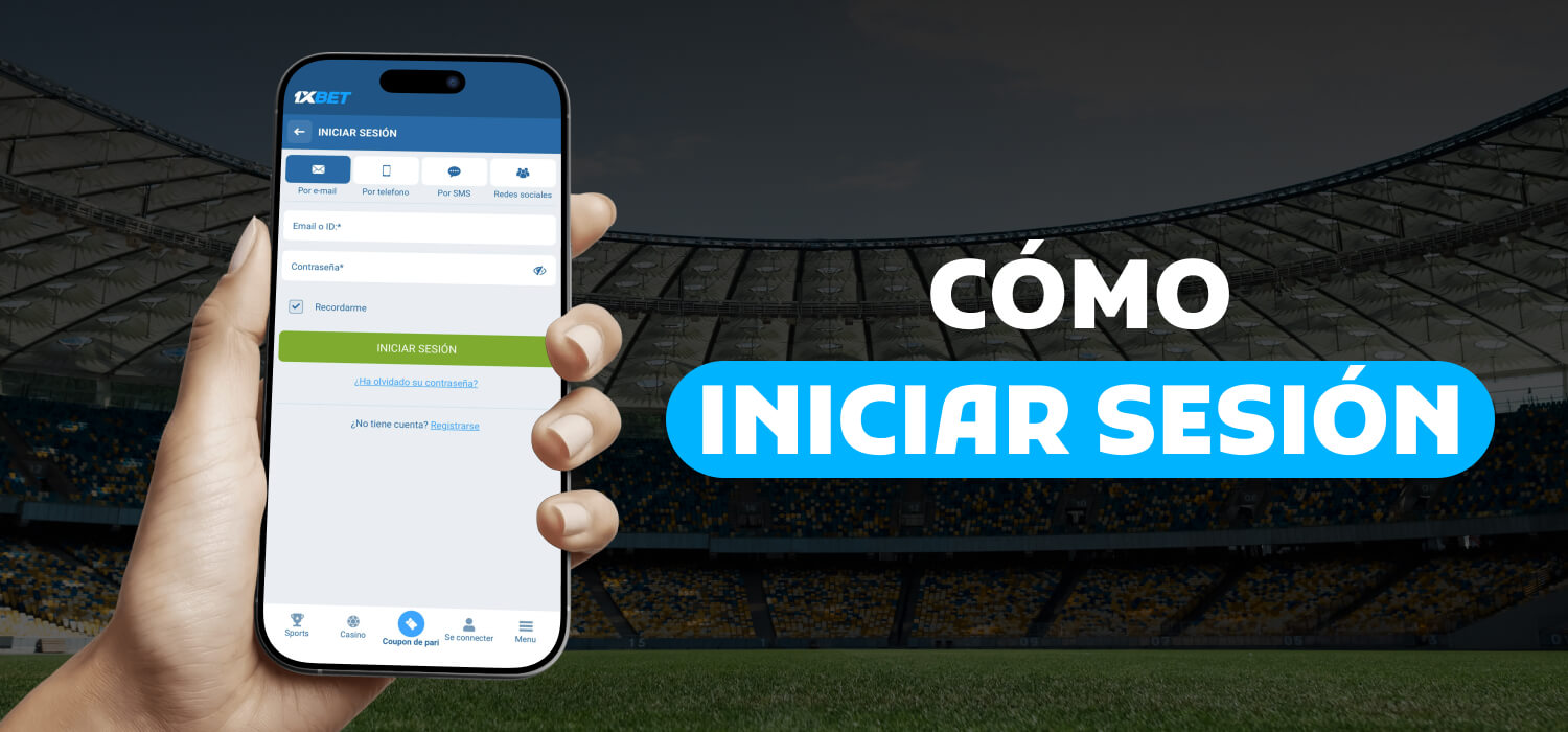 Cómo iniciar sesión en 1xbet